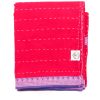 Överkas dubbelsäng - handquiltad- magenta