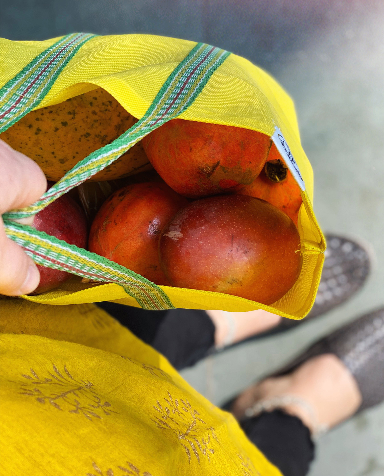 Indisk väska - påse - totebag