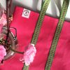 Indisk shoppingväska, totebag, påse, väska - rosa